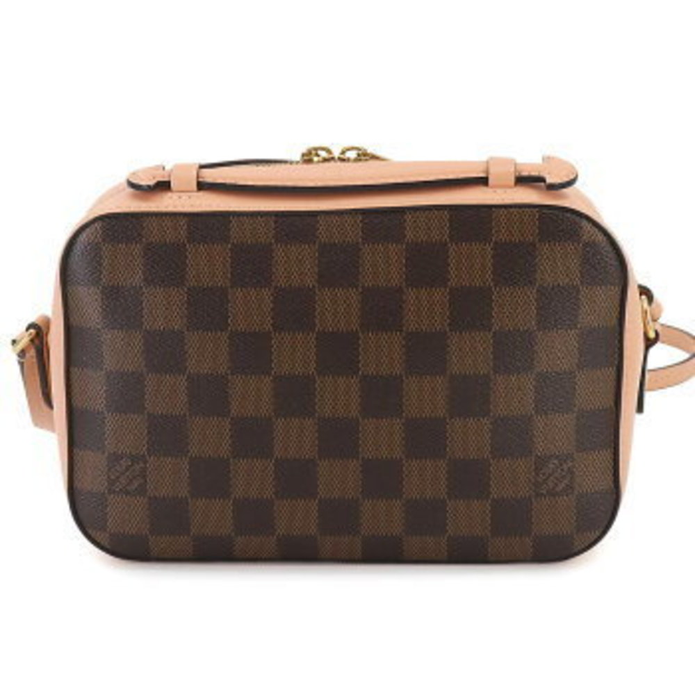 LOUIS VUITTON Damier Santa Monica Handbag Ebene Brown Venus